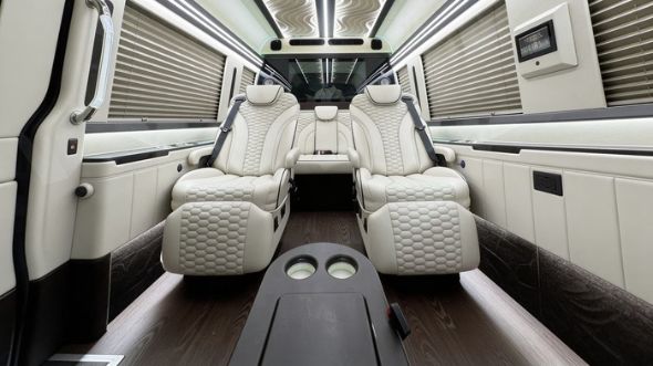 anaheim 8 passenger sprinter van interior