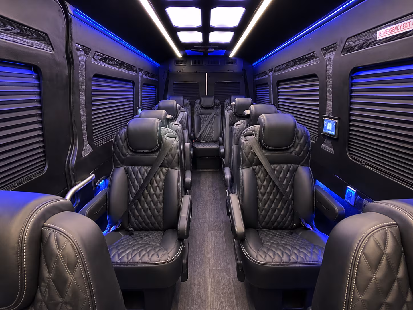 anaheim 15 passenger sprinter van inside