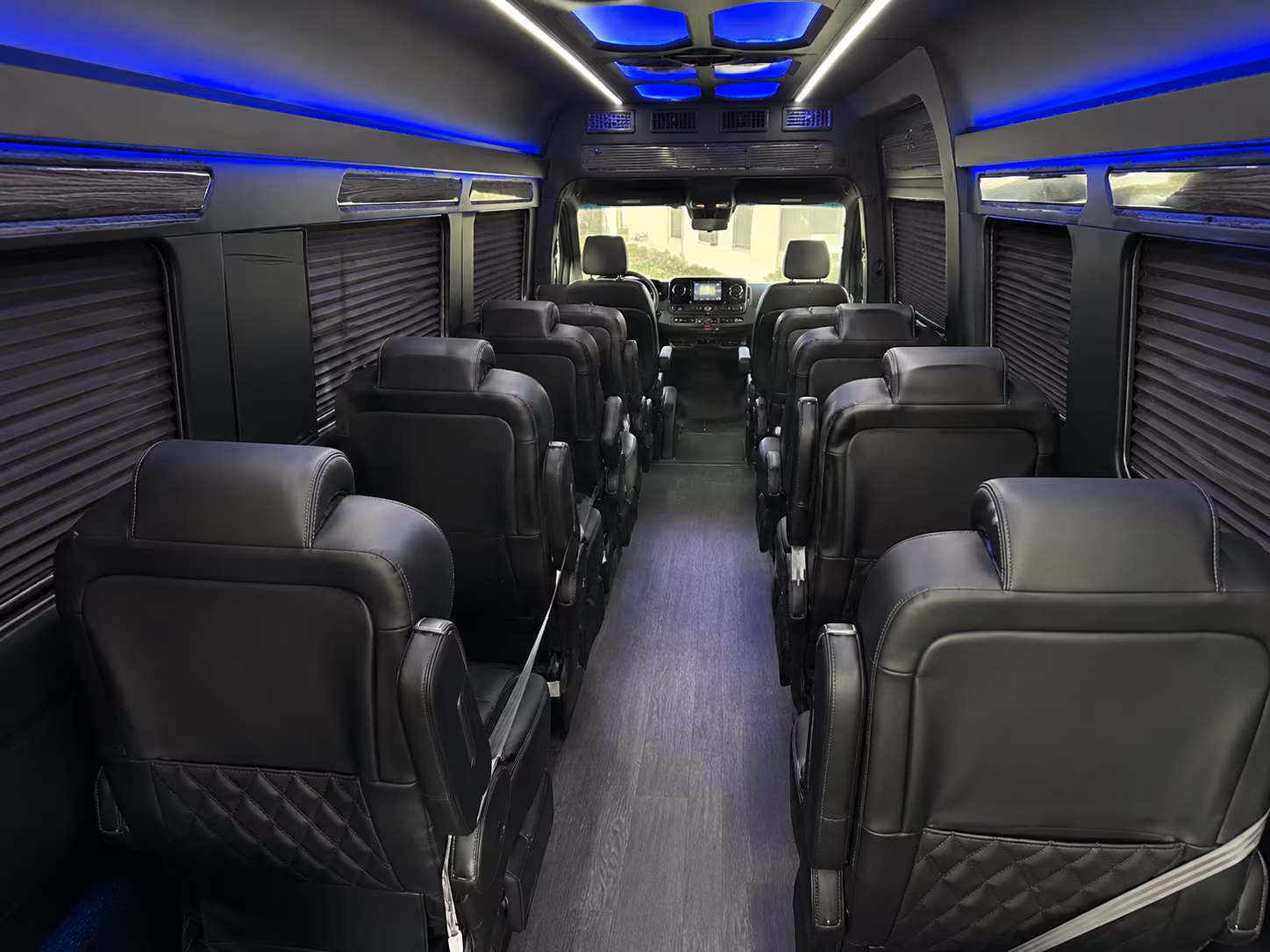 anaheim 18 passenger sprinter van inside